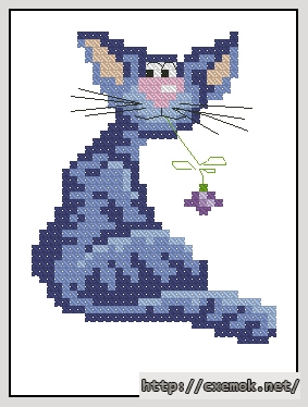 Download embroidery patterns by cross-stitch  - Хитрый котяра, author 