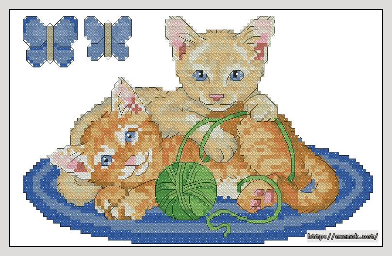 Download embroidery patterns by cross-stitch  - Kitty pranks, author 