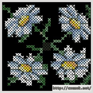 Download embroidery patterns by cross-stitch  - Ромашки бискорню, author 