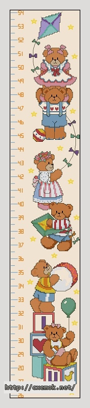 Download embroidery patterns by cross-stitch  - Growth chart, author 
