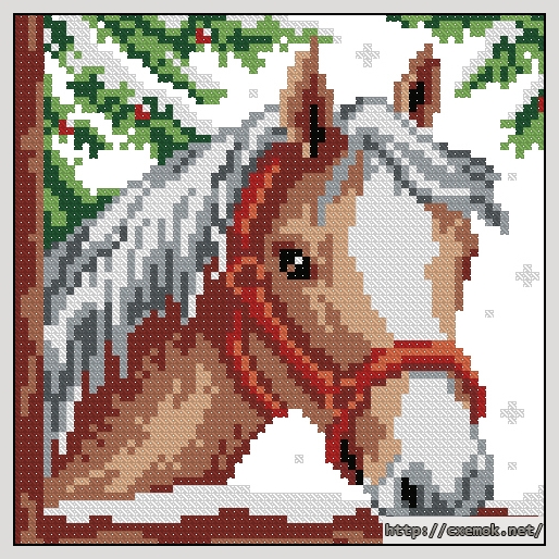 Download embroidery patterns by cross-stitch  - Лошадь, author 