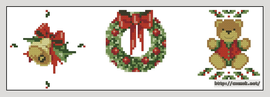 Download embroidery patterns by cross-stitch  - Kerstdecoraties, author 