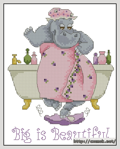 Download embroidery patterns by cross-stitch  - Big is beautiful