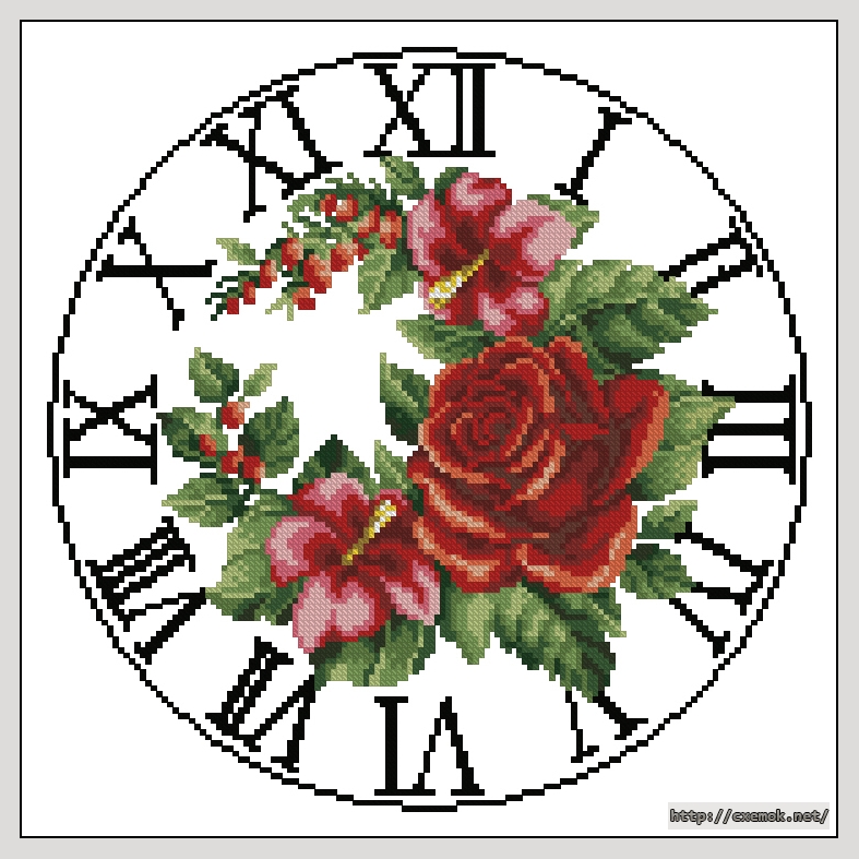 Download embroidery patterns by cross-stitch  - Rose waltz, author 