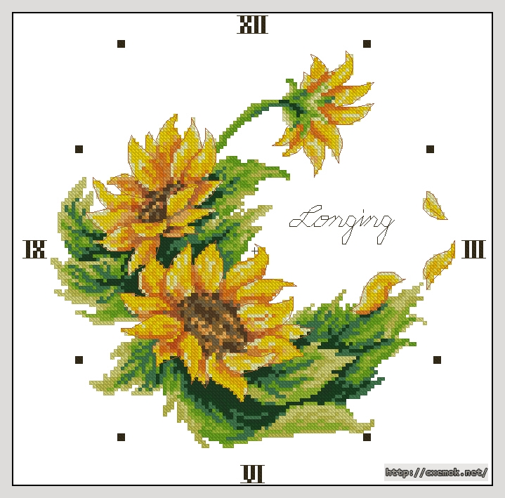 Download embroidery patterns by cross-stitch  - Longing, author 
