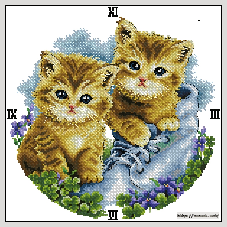 Download embroidery patterns by cross-stitch  - Baby cat, author 