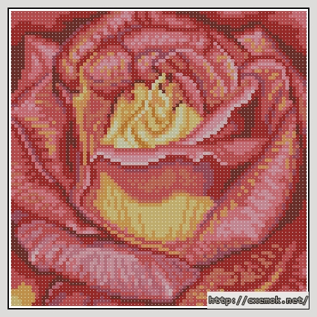 Download embroidery patterns by cross-stitch  - Красная роза, author 