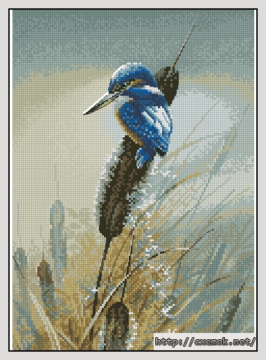 Download embroidery patterns by cross-stitch  - Little fisher, author 