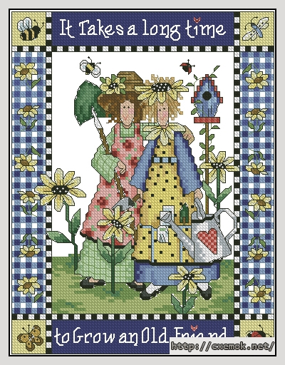Download embroidery patterns by cross-stitch  - It takes a lohg time, author 