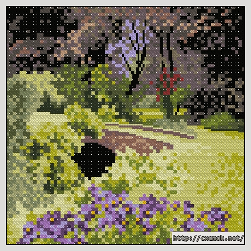 Download embroidery patterns by cross-stitch  - Hidden bridge, author 
