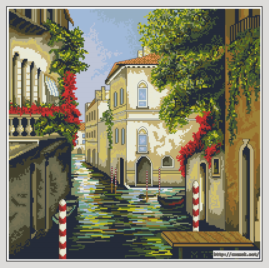 Download embroidery patterns by cross-stitch  - Venetia infloritoare, author 