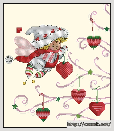 Download embroidery patterns by cross-stitch  - Новогодний эльф, author 