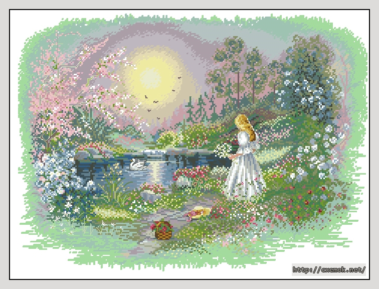 Download embroidery patterns by cross-stitch  - Still waters, author 