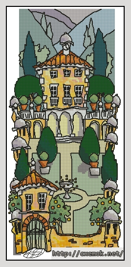 Download embroidery patterns by cross-stitch  - Tuscan gardens ii, author 