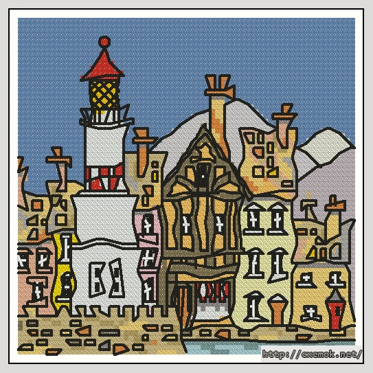 Download embroidery patterns by cross-stitch  - Lighthouse 2, author 