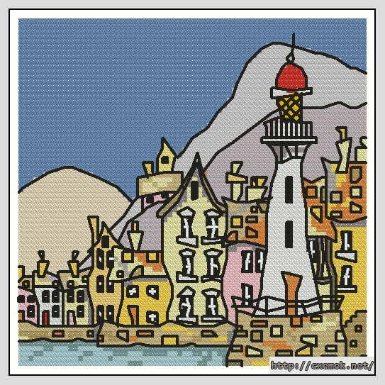 Download embroidery patterns by cross-stitch  - Lighthouse 1, author 