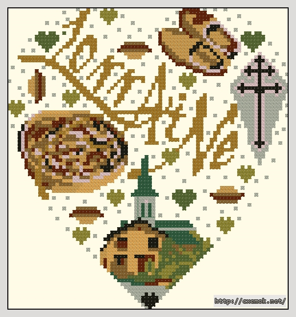 Download embroidery patterns by cross-stitch  - Lorraine, author 