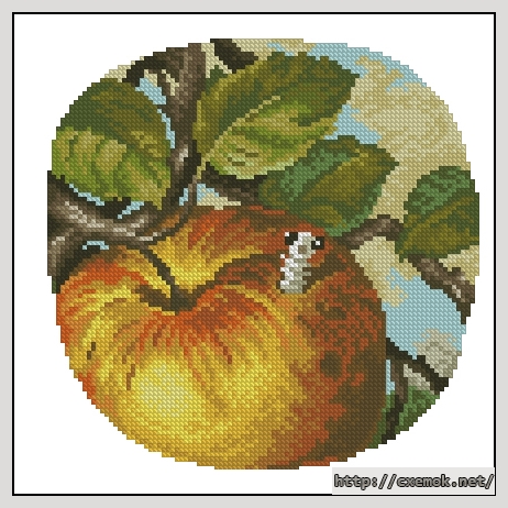 Download embroidery patterns by cross-stitch  - Worm, author 