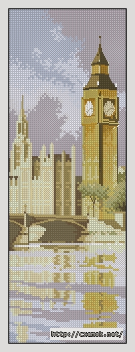 Download embroidery patterns by cross-stitch  - Big ben, author 