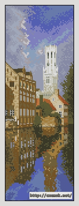 Download embroidery patterns by cross-stitch  - Bruges, author 
