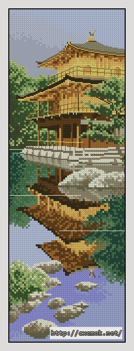 Download embroidery patterns by cross-stitch  - Golden pavilion, author 