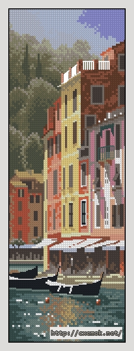 Download embroidery patterns by cross-stitch  - Portofino, author 