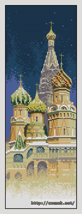 Download embroidery patterns by cross-stitch  - St. basil''s cathedral, author 