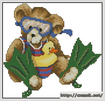 Download embroidery patterns by cross-stitch  - Agosto