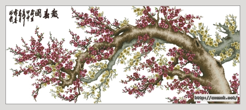 Download embroidery patterns by cross-stitch  - Perfume of the ume, author 