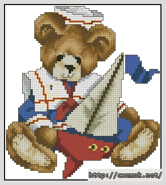 Download embroidery patterns by cross-stitch  - Junio