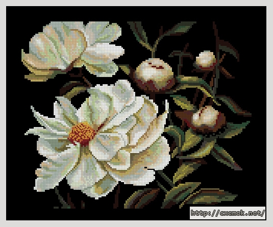 Download embroidery patterns by cross-stitch  - Флирт, author 