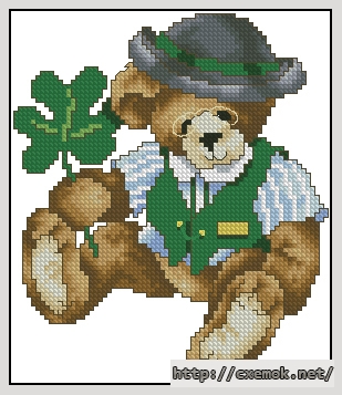 Download embroidery patterns by cross-stitch  - Marzo