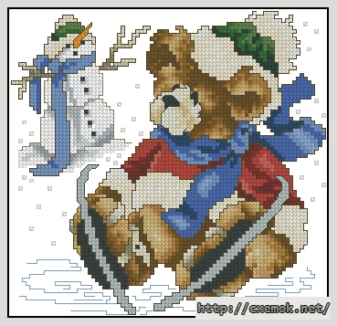 Download embroidery patterns by cross-stitch  - Enero