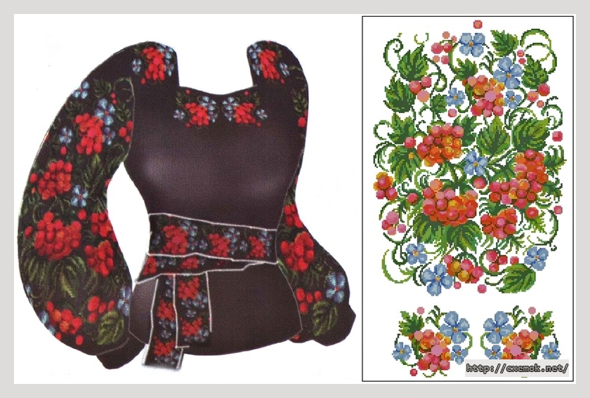 Download embroidery patterns by cross-stitch  - Сорочка 