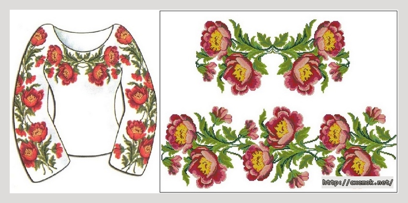 Download embroidery patterns by cross-stitch  - Сорочка 