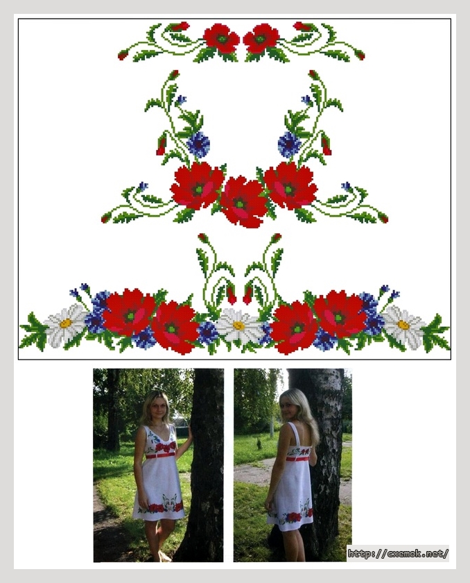 Download embroidery patterns by cross-stitch  - Сарафан, author 