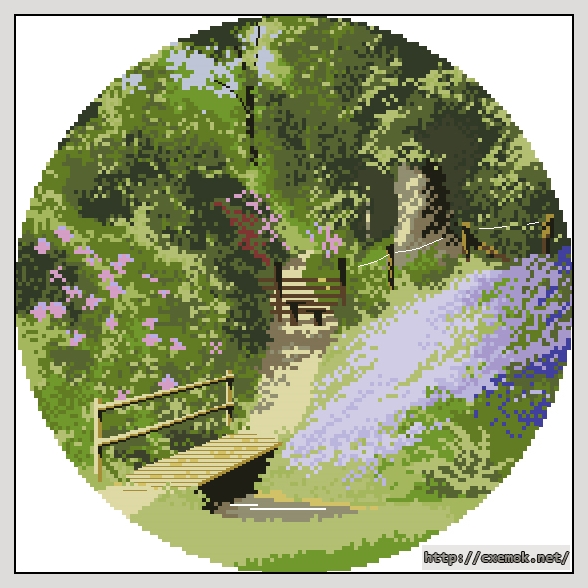 Download embroidery patterns by cross-stitch  - Woodland walk, author 