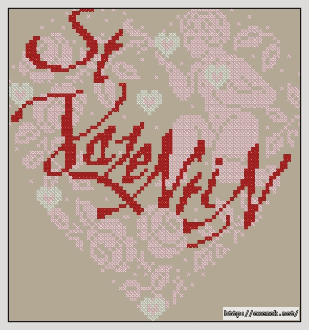Download embroidery patterns by cross-stitch  - Saint valentin, author 