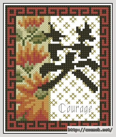 Download embroidery patterns by cross-stitch  - Courage cs, author 