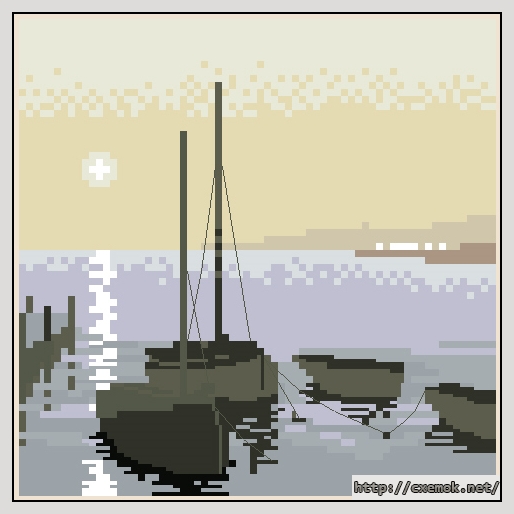 Download embroidery patterns by cross-stitch  - Safe harbour, author 