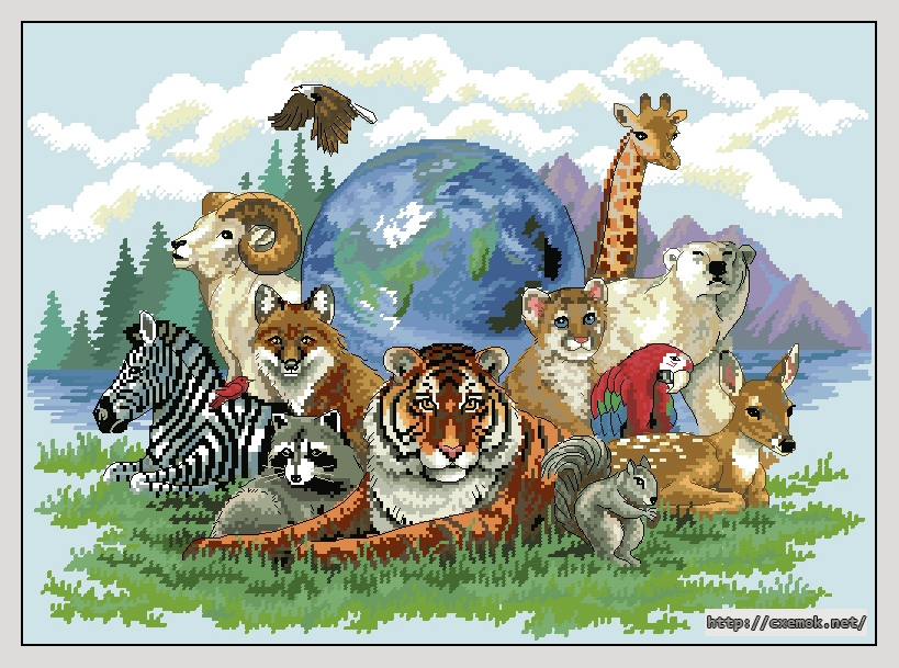 Download embroidery patterns by cross-stitch  - Universal unity, author 