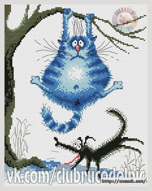 Download embroidery patterns by cross-stitch  - Страшный зверь