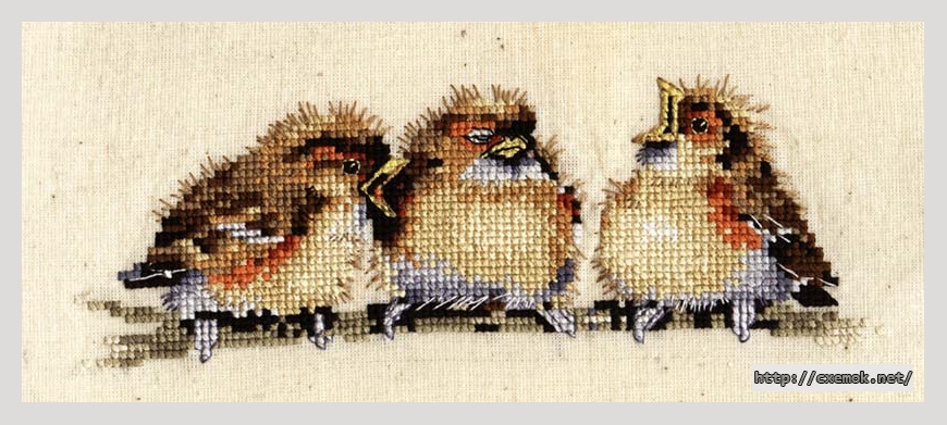 Download embroidery patterns by cross-stitch  - Three s crowd, author 