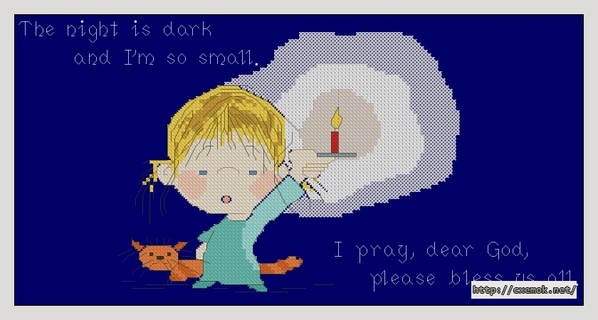 Download embroidery patterns by cross-stitch  - My 3rd little prayer, author 