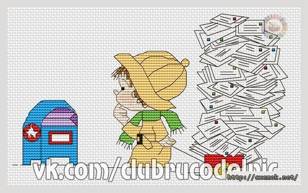 Download embroidery patterns by cross-stitch  - Почта5