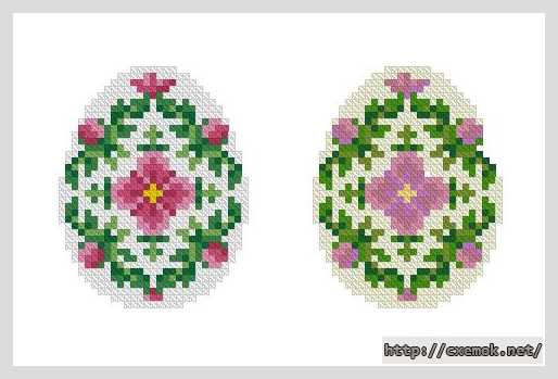 Download embroidery patterns by cross-stitch  - Пасхальне яйце