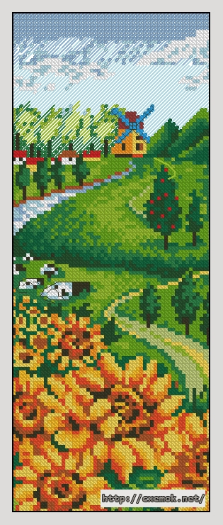 Download embroidery patterns by cross-stitch  - The blessing of summer, author 