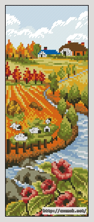 Download embroidery patterns by cross-stitch  - The blessing of autumn, author 