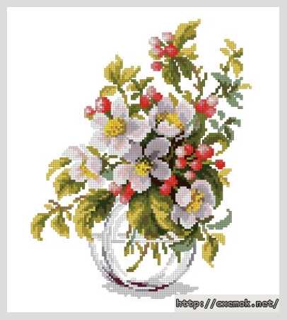Download embroidery patterns by cross-stitch  - Букет