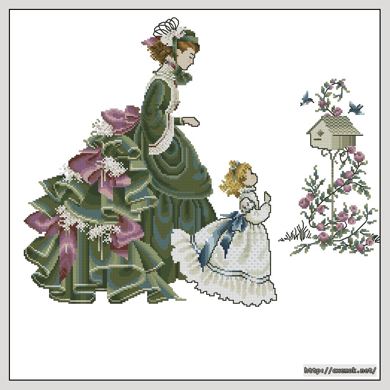 Download embroidery patterns by cross-stitch  - Littlewing, author 
